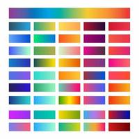 Trendy Beautiful Gradient Color Palettes vector