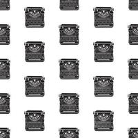 Seamless pattern with vintage typewriters vector