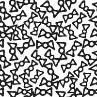 Seamless patterns with doodles bow-tie vector hand drawn background