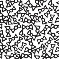 Seamless patterns with doodles bow-tie vector hand drawn background