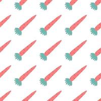 Carrot pattern seamless. Vegetable vegan backdrop vector