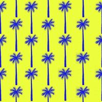 Palm tree seamless pattern. Vector botanical