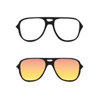 Hand drawn glasses outline set. vector