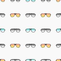 Seamless pattern with hand drawn glasses vector