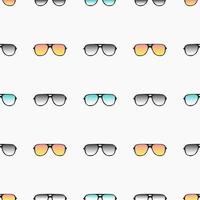 Seamless pattern with hand drawn glasses vector