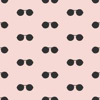 Seamless pattern with hand drawn glasses vector