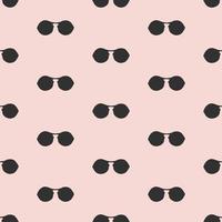 Seamless pattern with hand drawn glasses vector