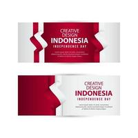 Indonesia Independent Day Poster Creative Design Illustration Vector Template