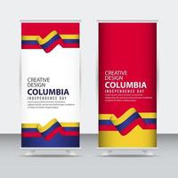 cartel del día independiente de columbia plantilla de vector de ilustración de diseño creativo