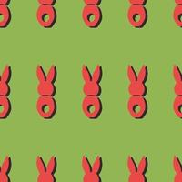 Seamless pattern Easter greeting with bunnies vector