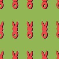 Seamless pattern Easter greeting with bunnies vector