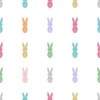 Seamless pattern Easter greeting with bunnies vector