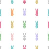 Seamless pattern Easter greeting with bunnies vector