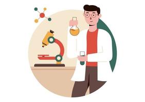 Laboratory Test Vector Illustration