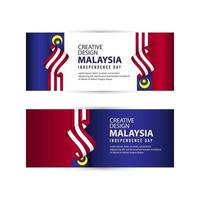 Malaysia Independence Day Celebration Creative Design Illustration Vector Template