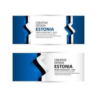 Estonia Independence Day Celebration Creative Design Illustration Vector Template