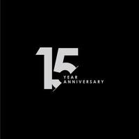 15 Years Anniversary Vector Template Design Illustration