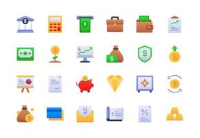 Finance and Accounting Gradient Icon Set vector