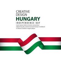 Hungary Independence Day Celebration Creative Design Illustration Vector Template