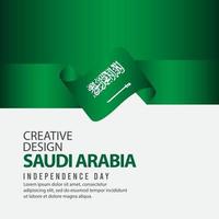 Saudi Arabia Independence Day Celebration Creative Design Illustration Vector Template