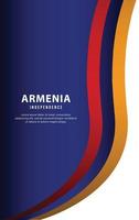 independencia de armenia día-17 vector