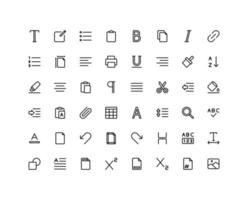 Text editor - User Interface & Gesture Icons