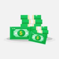 Big stack of banknotes icon design vector