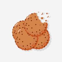 Stack cookies icon design vector