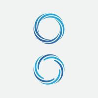 Water Wave Icon Logo Template vector