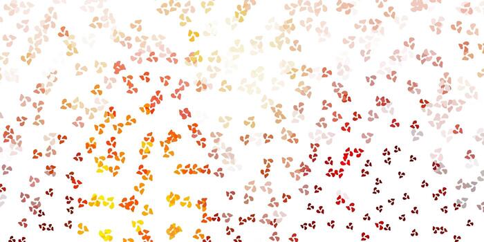 Light orange vector background with random forms.