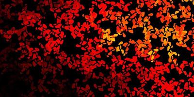 Dark orange vector backdrop with chaotic shapes.