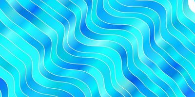 textura de vector azul claro con curvas. Ilustración abstracta con líneas de degradado bandy. patrón para anuncios, comerciales.