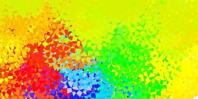 Light multicolor vector background with triangles.