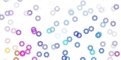 Light multicolor vector background with spots.