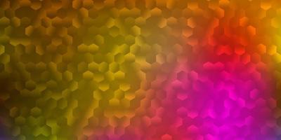 Light multicolor vector pattern with hexagons.