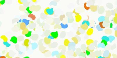 Light multicolor vector background with random forms.