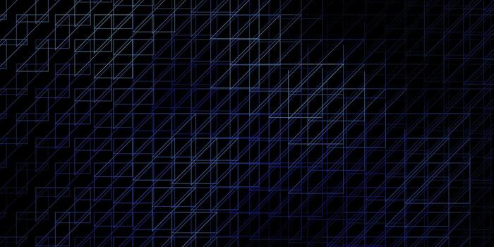 Dark BLUE vector template with lines. Repeated lines on abstract background with gradient. Pattern for ads, commercials.