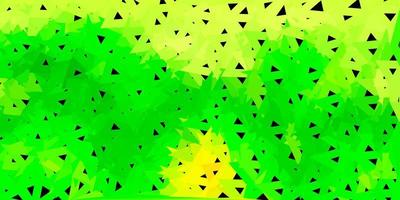 Dark green, yellow vector gradient polygon layout.