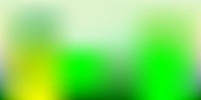 dibujo de desenfoque abstracto de vector verde claro, amarillo.