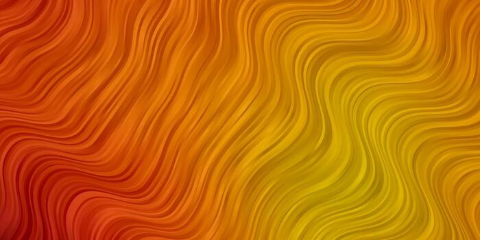 Light Red, Yellow vector layout with curves. Colorful illustration, which consists of curves. Pattern for websites, landing pages.