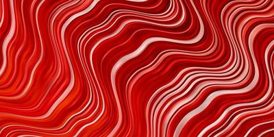 textura de vector rojo claro con líneas torcidas. Ilustración de degradado abstracto con líneas torcidas. patrón para sitios web, páginas de destino.