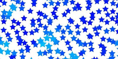 Light BLUE vector pattern with abstract stars. Colorful illustration in abstract style with gradient stars. Best design for your ad, poster, banner.