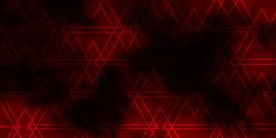 Dark Red vector background with lines, triangles. Smart design in abstract style with gradient triangles. Pattern for booklets, leaflets