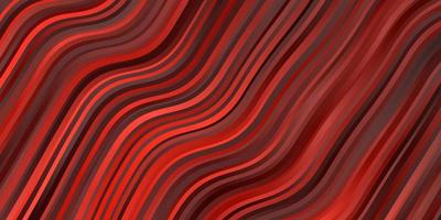 Dark Red vector layout with wry lines. Colorful geometric sample with gradient curves. Pattern for booklets, leaflets.