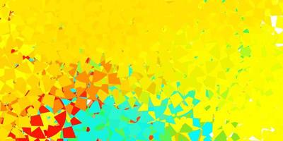 Light blue, yellow vector texture with random triangles.