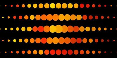 Dark Yellow vector texture with circles. Abstract illustration with colorful spots in nature style. Pattern for booklets, leaflets.