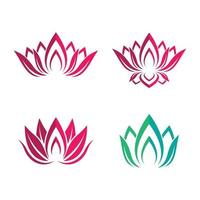 Beauty lotus logo images vector