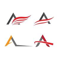 Letter a logo images vector