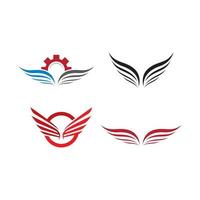 Wing logo images vector