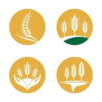 Wheat logo images vector